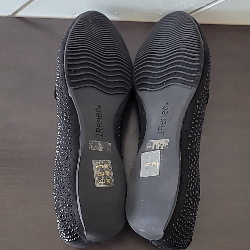 NEW J. Renee Hanuko Black Suede 9 Studded - Picture 6 of 8